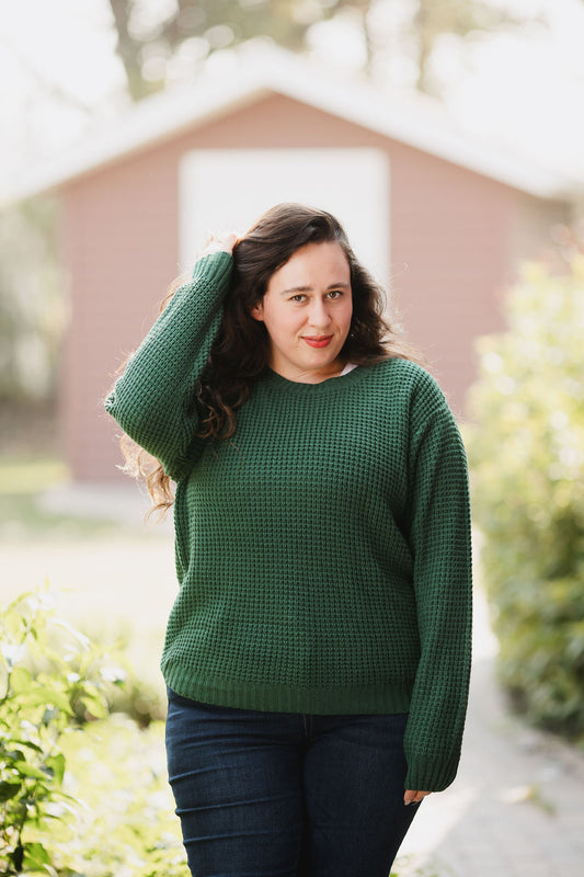 Pull Over Sweater-Green