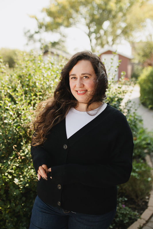 Black Button Cardigan