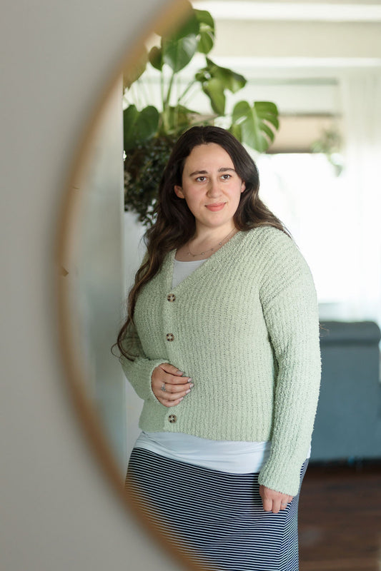 Cropped Popcorn Cardigan