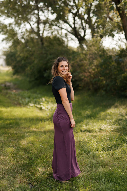 Purple Maxi Skirt*