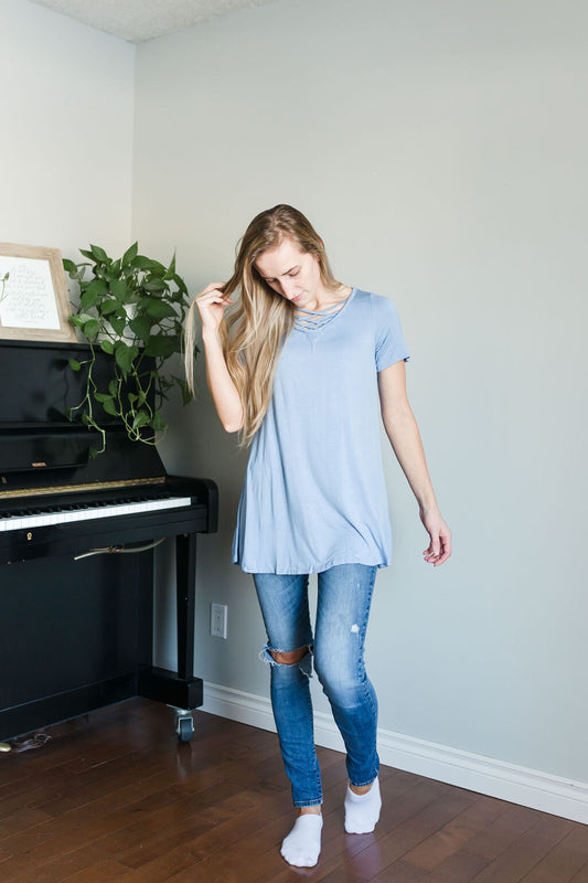 Blue Tunic Tee