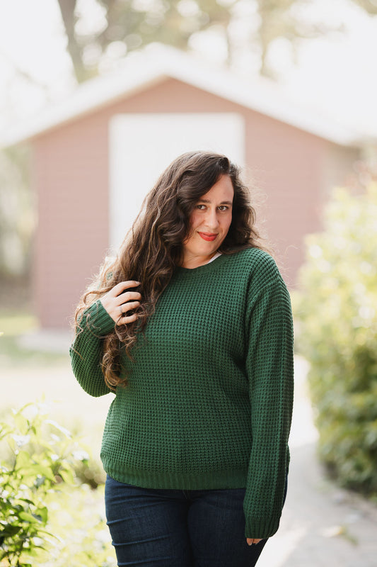 Pull Over Sweater-Green
